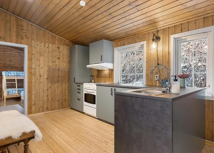 Lyngebu. Nice Family Cabin With Sea View. Chalet Lyngdal